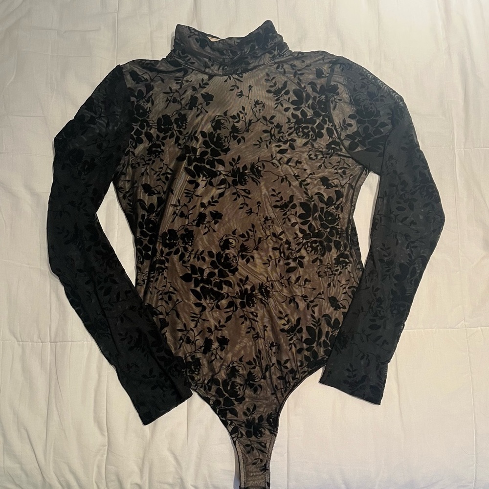 Sexy Black Mesh Bodysuit Lulu’s